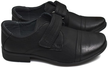 AP New Черные деловые туфли на липучке, 20,5 см — 33