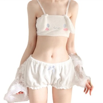 Cute Cartoon Cinnamoroll Printed Sleepwear Set Sex