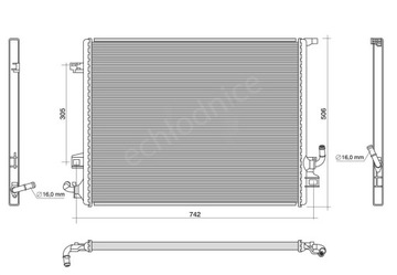 CHLADIČ VODY VOLVO XC60 II 246 2020- 2.0 B5 B6 HYBRID D4 T6 T8 31684239