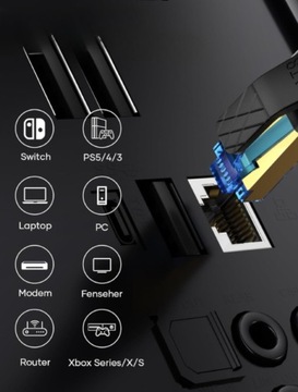 LAN Ethernet RJ45 CAT8 SFTP 40 Гбит / с 10M Сетевой кабель