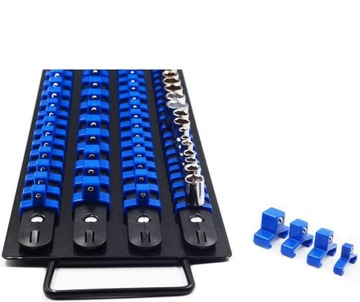 SZYNA ORGANIZER STOJAK DO NASADEK KLUCZY NASADOWYCH 80 szt. 1/4