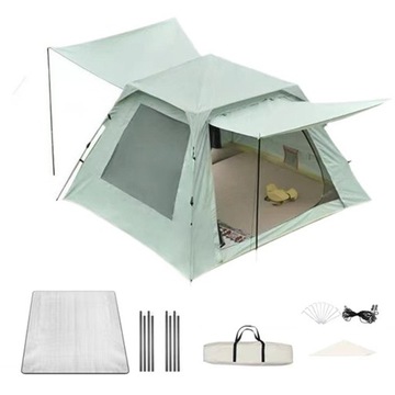Camping travel Tent WindProof Quick-Opening Tent Lightblue R. L