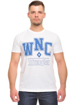 WRANGLER t-shirt WHITE s/s GRAPHIC LOGO TEE_ L 40