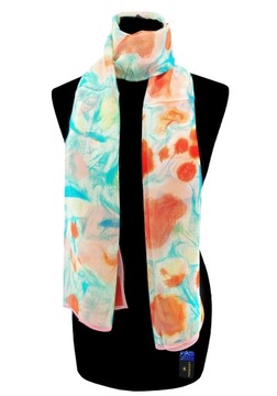 ШЕЛКОВЫЙ ШАРФ ШАРФ 100% НАТУРАЛЬНОЕ КАЧЕСТВО ШЕЛКА ШЕЛКА.