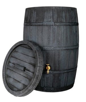 Zbiornik 500L BioBarrel500 Beczka Pod Rynnę Szara Zbiornik Na Deszczówkę