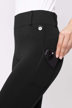 Леггинсы для верховой езды Horze DEA, карманы для телефона во всю длину, размер 36