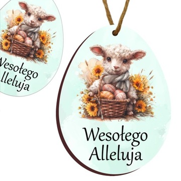 Zawieszka wielkanocna pisanka ozdoba wielkanocna do koszyczka miły prezent
