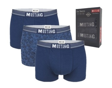 Bokserki Mustang True Denim 3-pack r. L
