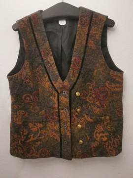 KAMIZELKA WEŁNA BEZRĘKAWNIK R.M/L MONA BOHO HIPPIE