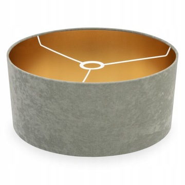 Abażur Nowoczesny ZŁOTY Elegancki WELUR 44 cm