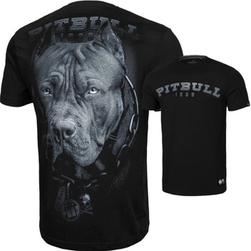 KOSZULKA MĘSKA PIT BULL BAWEŁNIANA T-SHIRT LOGO S