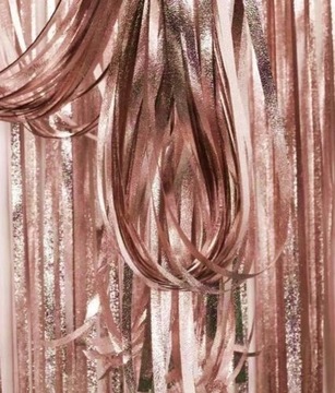 KURTYNA imprezowa CHROM EFEKT Rose gold dekoracja