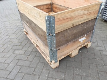 Nadstawka paletowa drewniana , skrzynie , kuwety , kosze , regał paletowy