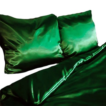 Pościel satynowa fiolet ciemny 160x200 3 cz MOKER