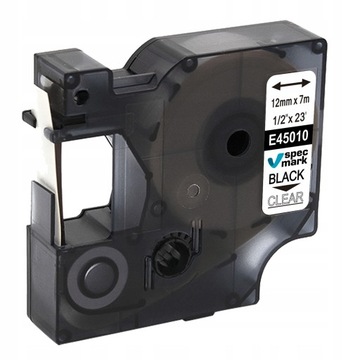 ЛЕНТА ДИМО D1 45010 ПРОЗРАЧНАЯ 12мм