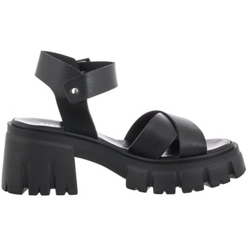 Buty Damskie Sandały na Obcasie Altercore Sophia Black Czarne