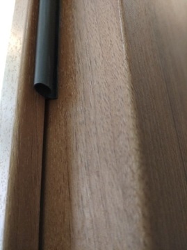 Uszczelka do skrzydła drzwi metalowych 1m GRAFIT