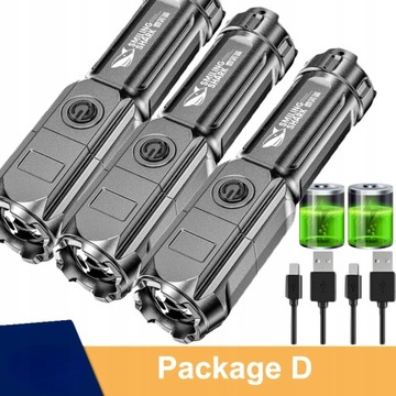 Mocna latarka LED 100000 lumenów Tactical