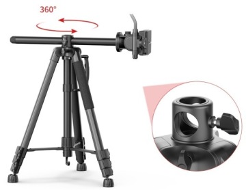 Монопод 183 с плоской масляной головкой штатива для камеры Ulanzi VT-02