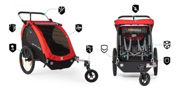 Прицеп Burley Honey Bee для 2 детей