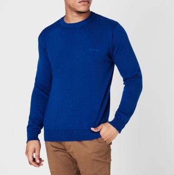 PIERRE CARDIN sweter swetr okrągły dekolt tu: L