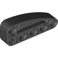 Liftarm 2x5 z łukiem 6407066 80286 #Czarny 1 szt