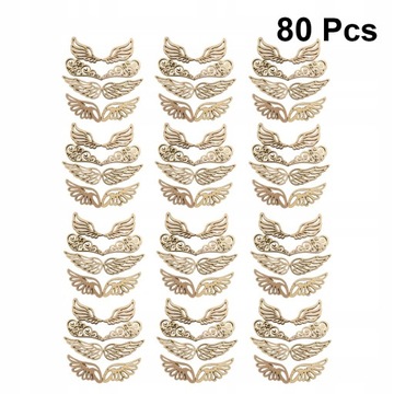 80pcs Wood Slices Xmas wood hanging ornament