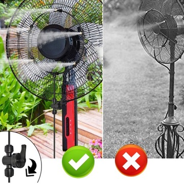 Патио, сад, распылитель воды, вентилятор, охлаждающая система увлажнителя, 5 м