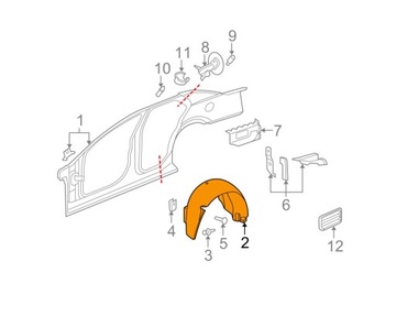 CADILLAC STS 05-11 PODBĚH ZADNÍ PRAVÉ ORIGINÁLNÍ