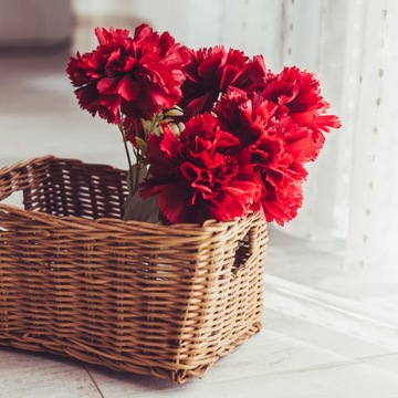 Искусственные цветы ГВОЗДИКА 43 см ЦВЕТОЧНЫЙ БУКЕТ