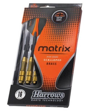 Rzutki Lotki dart HARROWS MATRIX 16g Sof +GRATIS
