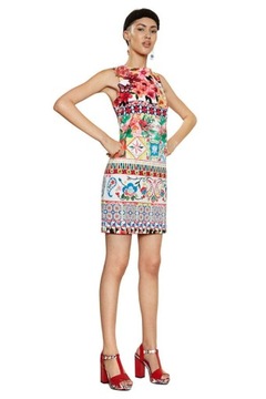 DESIGUAL WZORZYSTA SUKIENKA MINI (40)