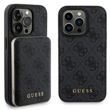 Pouzdro pro iPhone 14 Pro Guess Hardcase MagSafe Černé Powerbanka 5000 mAh