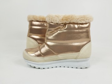 Trendyol fur detail snow ankle boot śniegowce botki r. 37