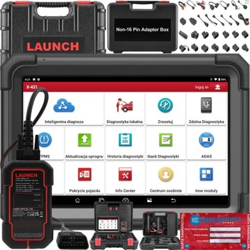 LAUNCH X431 PRO DYNO J.PL 2 LATA UPDATE / 2 WALIZKI f