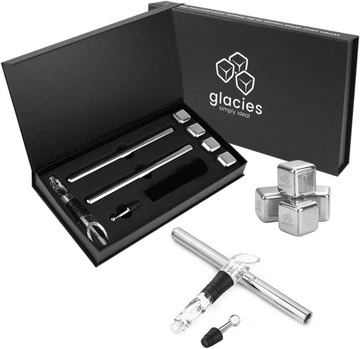 CHŁODZIARKA DO WINA ALKOHOLU I NAPOJÓW ZESTAW 5W1 + ETUI