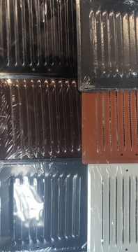 РЕШЕТКА ВЕНТИЛЯЦИОННАЯ МЕТАЛЛ, коричневая, 14х14 + ребра