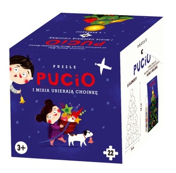 PUZZLE na ŚWIĘTA! Pucio i Misia ubierają choinkę PUCIO 3+