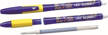 BIC ILLUSION DŁUGOPIS ŻELOWY WYMAZYWALNY ŚCIERALNY SZKOLNY NIEBIESKI 1 SZT