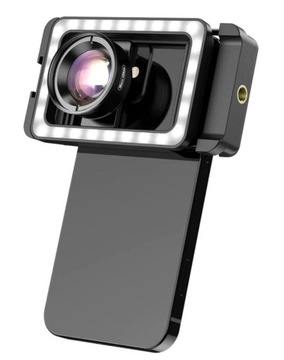 Макрообъектив HD 100 мм для телефона OPPO LG Nokia + светодиодная лампа 40/CRI 95+