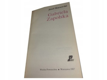 Gabriela Zapolska Józef Rurawski