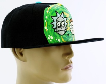 Czapka z prostym daszkiem męska Rick and Morty SNAPBACK 56-60cm czarna