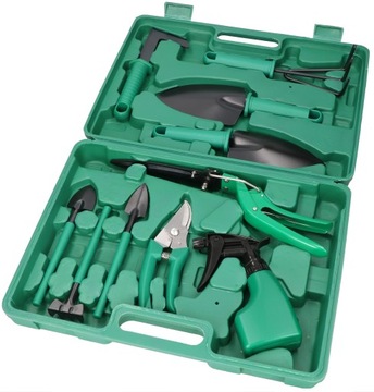 KOMPLET OGRODNICZY ZESTAW GRABKI ŁOPATKA SEKATOR