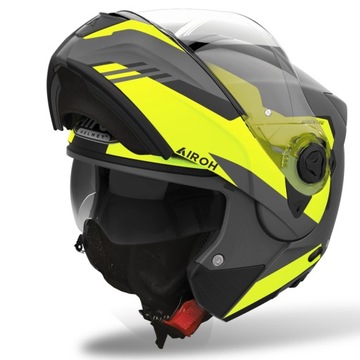 Kask szczękowy AIROH SPECKTRE pinlock Yellow M