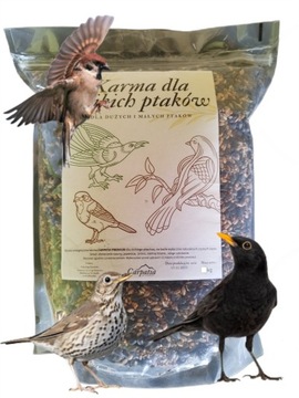 Karma dla Ptaków Dzikich Zimujących Pokarm Ziarno do Karmnika 2,5 KG