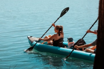 Aquadesign Koloa 400 Надувной каяк на 3 человека, универсальный, устойчивый, семейный