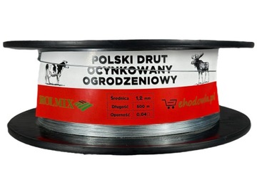 Drut do pastucha ogrodzeniowy, 1,2 mm x 500 m