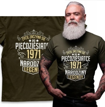 T-SHIRT PREZENT NARODZINY LEGENDY DOWOLNY ROK