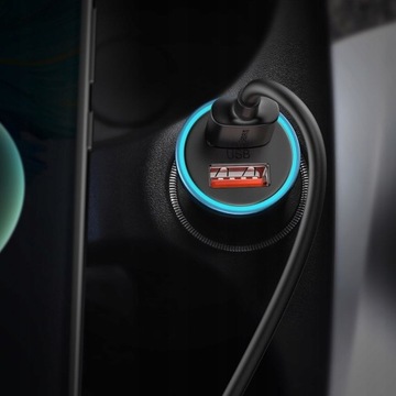 БЛОК ПИТАНИЯ АВТОМОБИЛЬНОГО ЗАРЯДНОГО УСТРОЙСТВА BASEUS 1X USB-C USB-A QC 4.0 PD 40 Вт