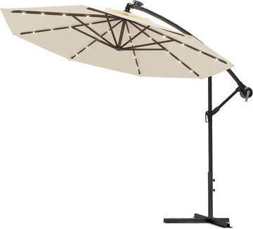 PARASOL OGRODOWY LED Ø350 KOLOR KREMOWY